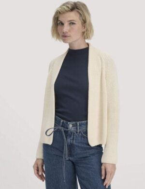 hessnatur Strick Jacke Relaxed aus reiner Bio-Baumwolle