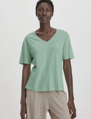 hessnatur T-Shirt Oversize aus Leinen mit reiner Bio-Baumwolle