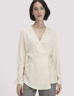 hessnatur Wickelbluse Regular aus reinem TENCEL Lyocell