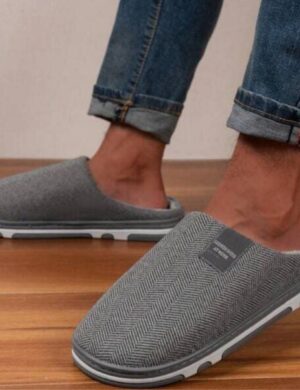 Home & Joy Hausschuhe aus Baumwolle Latschen Pantoffeln Schlappen Pantoletten