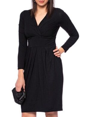 Ingoria DIANA Figurfreundliches Etui-Kleid mit Cache-Cœur-Ausschnitt