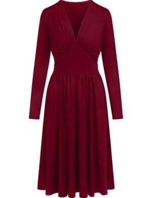 Ingoria MAGDALENA Midi Kleid 3/4 Arm mit Taschen aus TENCEL® Modal Jersey