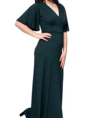 Ingoria NOELIA Maxikleid in Wickeloptik mit Schmetterlingsärmel