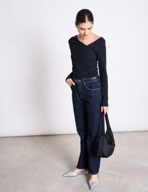 JAN N JUNE Asymmetrisches Baumwoll-Longsleeve CASMA