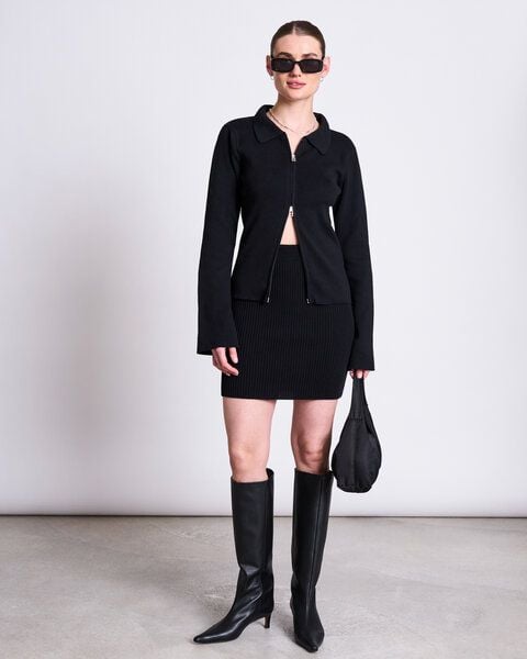 JAN N JUNE Baumwoll Zip Jacke TYRIE JAN N JUNE Baumwoll Zip Jacke TYRIE