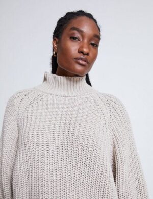 JAN N JUNE Bio-Baumwolle Rollkragenpullover OLA GOTS