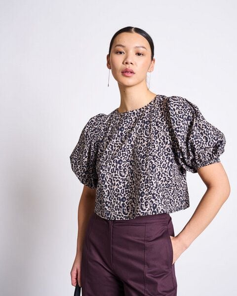 JAN N JUNE CROPPED ORGANIC COTTON BLOUSE OLMOS JAN N JUNE CROPPED ORGANIC COTTON BLOUSE OLMOS
