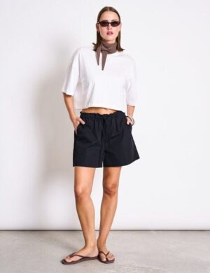 JAN N JUNE Gestrickter Baumwollschal LEAENA GOTS