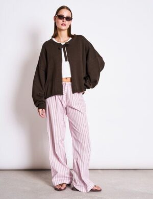 JAN N JUNE Lockerer Cardigan mit Bindedetail ZEA GOTS