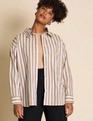 JAN N JUNE Oversized Baumwoll Bluse MAMRO