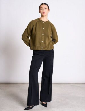 JAN N JUNE RELAXED CREWNECK CARDIGAN SIVIA GOTS