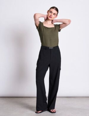 JAN N JUNE T-Shirt ARIMA gerippt aus Lyocell (Tencel®)