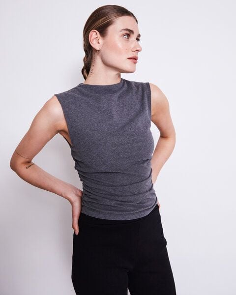 JAN N JUNE Top RAFO soft dark grey GOTS JAN N JUNE Top RAFO soft dark grey GOTS