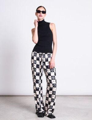 JAN N JUNE Weite Mid Rise Hose STRATH