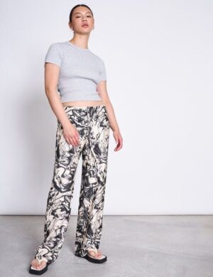 JAN N JUNE Weite Mid Rise Hose STRATH