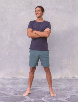 Jaya AXEL MELANGE - Männer - Shorts für Yoga und Freizeit aus Biobaumwolle