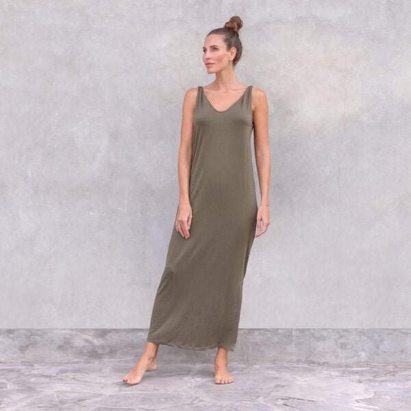 Jaya LEA - elegantes Sommerkleid in Maxi-Länge aus weich fließendem Tencel/Biobaumwoll Mix Jaya LEA - elegantes Sommerkleid in Maxi-Länge aus weich fließendem Tencel/Biobaumwoll Mix