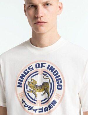 Herren T-Shirt PENDA Tiger Cloud von KINGS OF INDIGO, Biobaumwolle