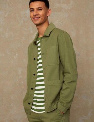 Kings Of Indigo Herren Worker-Jacket DAVID aus ungefärbtem Denim aus Biobaumwolle