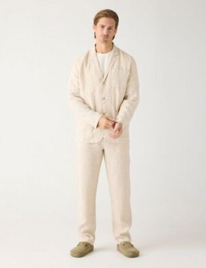 KnowledgeCotton Apparel Chinohose CHUCK aus Bio-Leinen