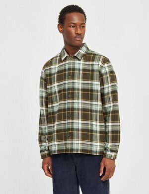 KnowledgeCotton Apparel Flanell-Overshirt – Big checked heavy flannel overshirt – aus Bio-Baumwolle