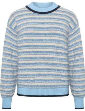 KnowledgeCotton Apparel Gestreifter Strickpullover