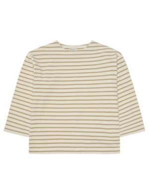 KnowledgeCotton Apparel Gestreiftes Langarmshirt aus Bio-Baumwolle