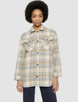 KnowledgeCotton Apparel Heavy flannel check overshirt