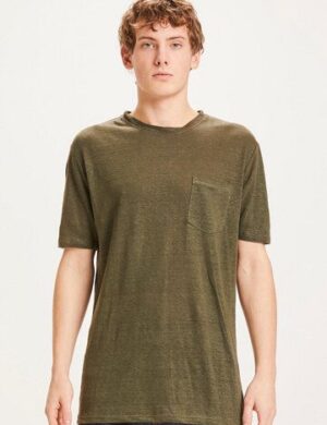 KnowledgeCotton Apparel Herren T-Shirt ALDER Linen Tee - GOTS/Vegan