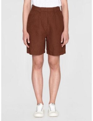 KnowledgeCotton Apparel High-Waist Shorts POSEY aus Bio-Leinen
