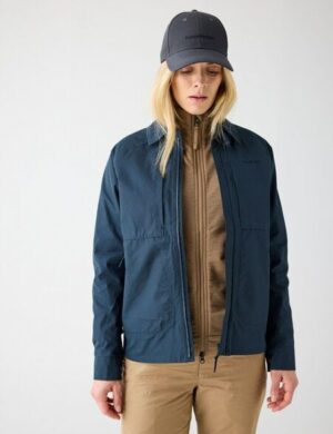 KnowledgeCotton Apparel Jacke VENT CANVAS 200 aus Bio-Baumwolle – Damen