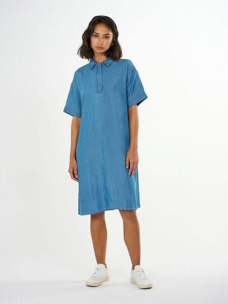KnowledgeCotton Apparel Jeans Kleid - A-Shape Denim Dress - aus Tencel KnowledgeCotton Apparel Jeans Kleid - A-Shape Denim Dress - aus Tencel