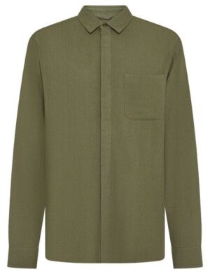 KnowledgeCotton Apparel Langarm-Hemd Leinen-Mix