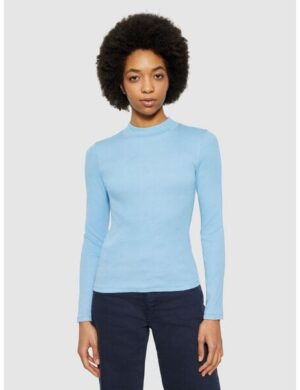 KnowledgeCotton Apparel Langarmshirt – Rib high neck long sleeved – aus Bio-Baumwolle