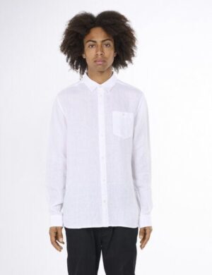 KnowledgeCotton Apparel Leinenhemd – Custom fit linen shirt