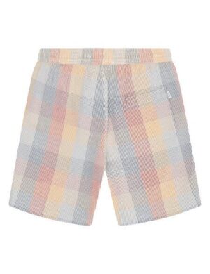 KnowledgeCotton Apparel Lockere Seersucker-Shorts FIG aus Bio-Baumwolle