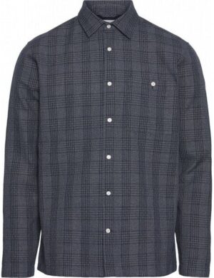 KnowledgeCotton Apparel Long Sleeve Checked Heavy Shirt