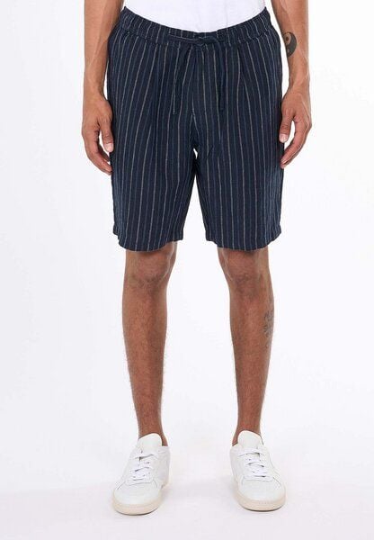 KnowledgeCotton Apparel Loose Striped Shorts aus Bio-Leinen KnowledgeCotton Apparel Loose Striped Shorts aus Bio-Leinen