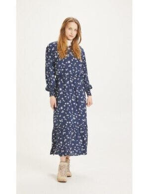 KnowledgeCotton Apparel Maxikleid Fleur mit Blumenmuster aus Lenzing EcoVero