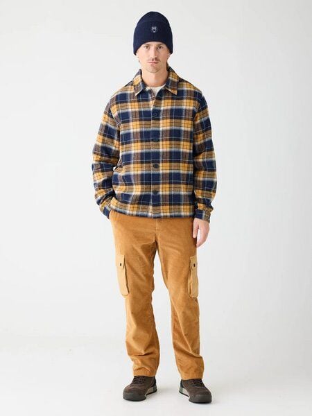 KnowledgeCotton Apparel Organic Cotton Flannel Overshirt GOTS - navy check KnowledgeCotton Apparel Organic Cotton Flannel Overshirt GOTS - navy check