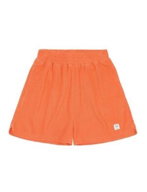 KnowledgeCotton Apparel Posey Elastic Waist Bouclé Shorts – Damen Kurze Hose aus Bio-Baumwolle