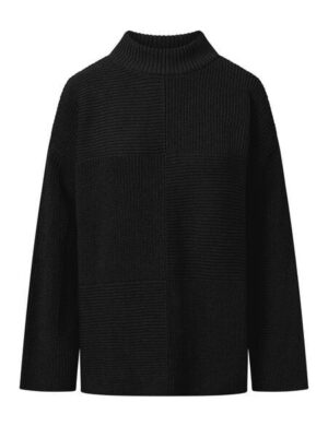 KnowledgeCotton Apparel Pullover Cotton Loose Fit Crew Neck Knit