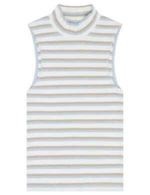 KnowledgeCotton Apparel Ripptop – High neck rib top – aus Bio-Baumwolle