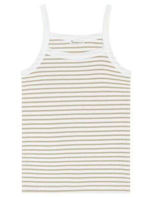 KnowledgeCotton Apparel Ripptop – Rib strap top – aus Bio-Baumwolle