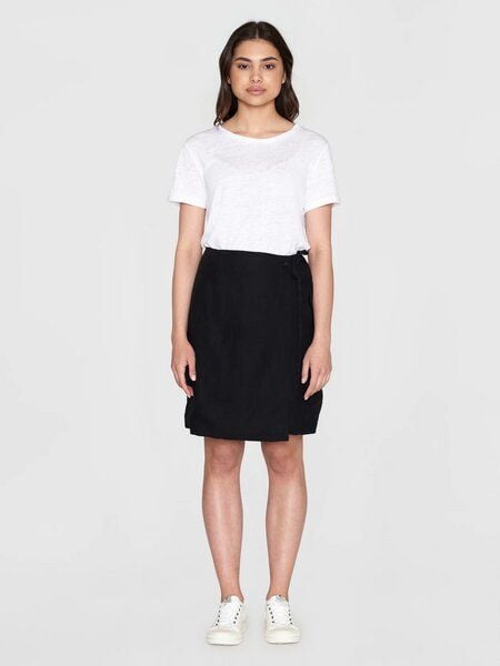 KnowledgeCotton Apparel Short Linen Wrap Skirt KnowledgeCotton Apparel Short Linen Wrap Skirt