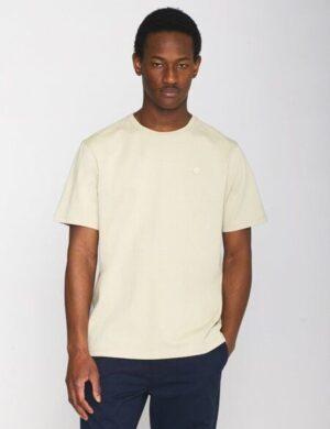 KnowledgeCotton Apparel T-Shirt LOKE Badge aus Bio-Baumwolle – ROC/GOTS/Vegan