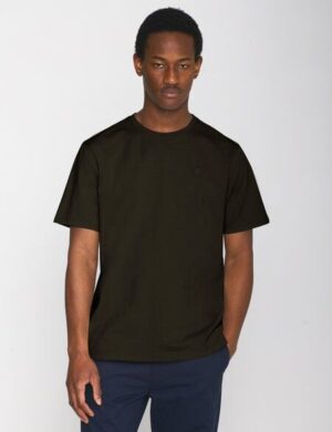 KnowledgeCotton Apparel T-Shirt LOKE Badge aus Bio-Baumwolle - ROC/GOTS/Vegan