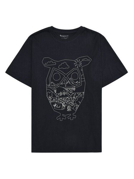 KnowledgeCotton Apparel T-Shirt mit Front-Print aus Bio-Baumwolle KnowledgeCotton Apparel T-Shirt mit Front-Print aus Bio-Baumwolle