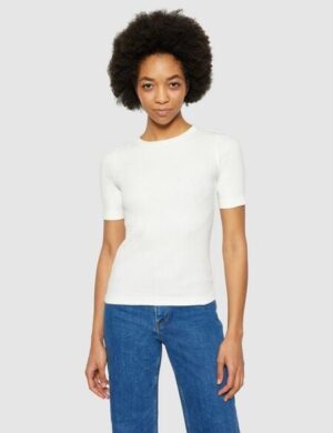 KnowledgeCotton Apparel T-Shirt - Rib t-shirt - aus Bio-Baumwolle