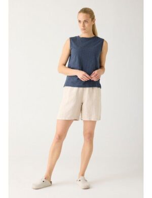 KnowledgeCotton Apparel Weite Shorts POSEY aus Leinen